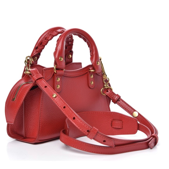 ❤️SOLD❤️Balenciaga grained calfskin Neo Classic Gold Hardware Nano City - Picture 1 of 9